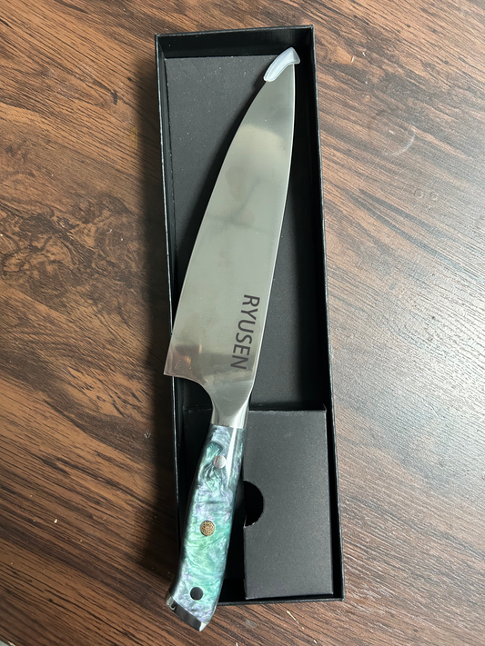 RYUSEN Chef Knife 8 Inch Professional Kitchen Knives l Japanese Chef's Knife Cooking Knife for Home Restaurant