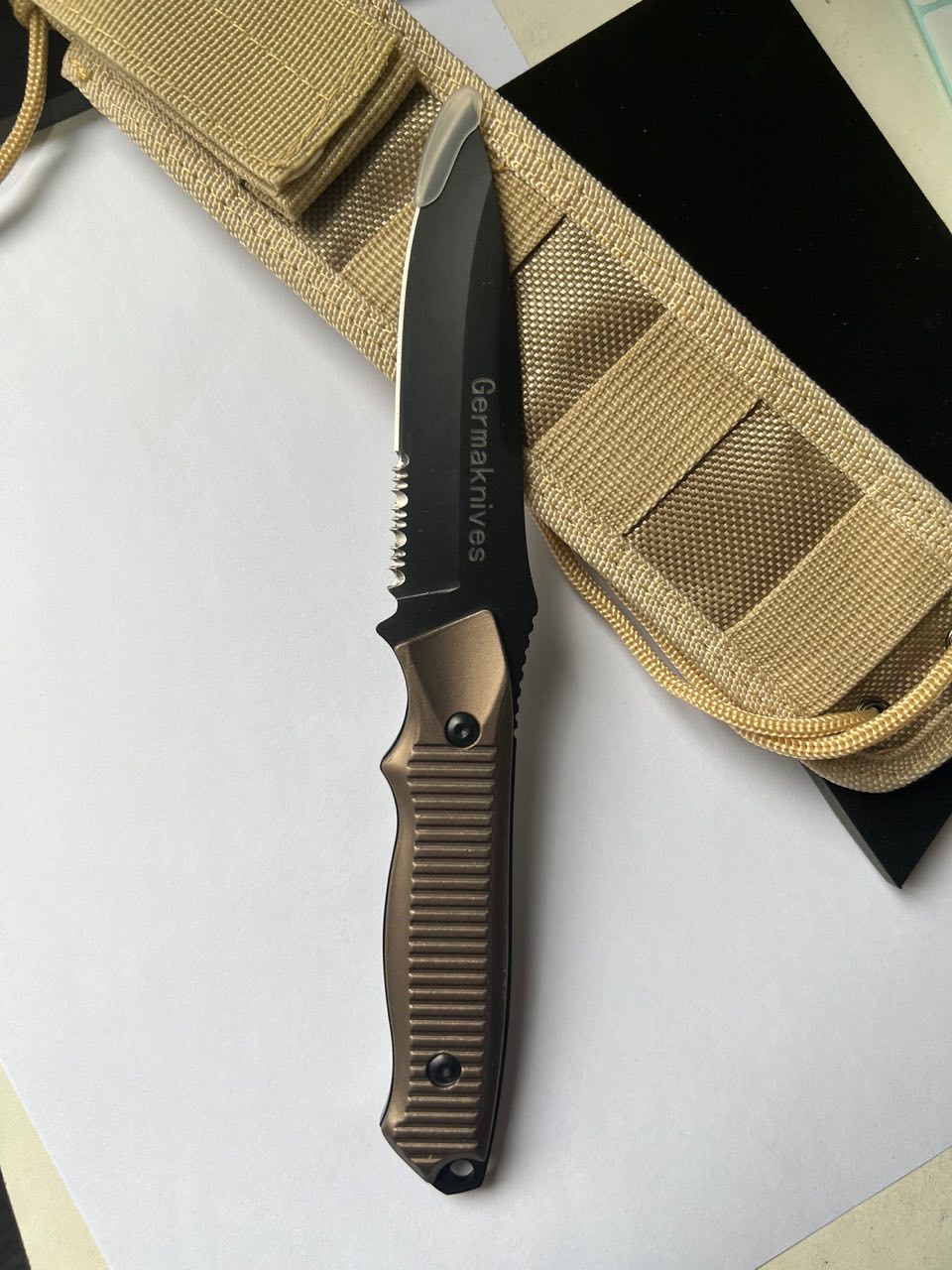 Germaknives High Carbon Steel Hunting Knives for Camping, BBQ