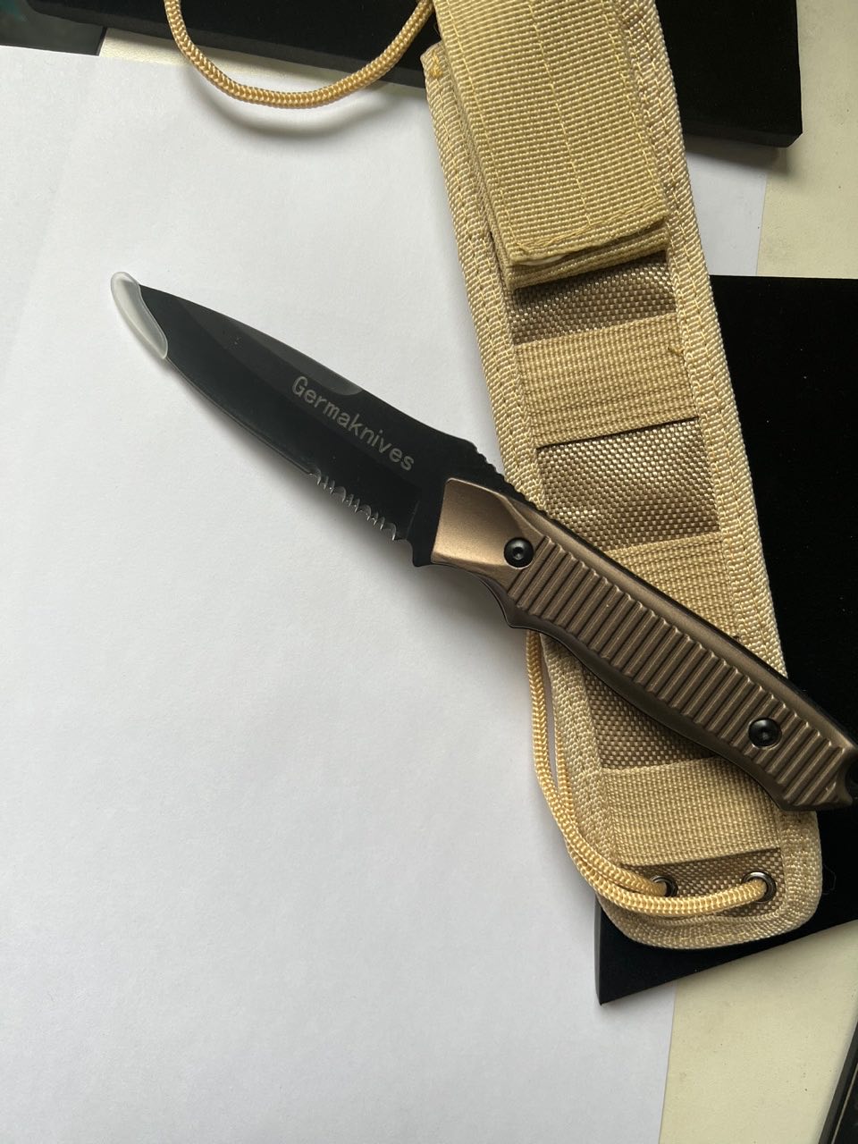 Germaknives High Carbon Steel Hunting Knives for Camping, BBQ