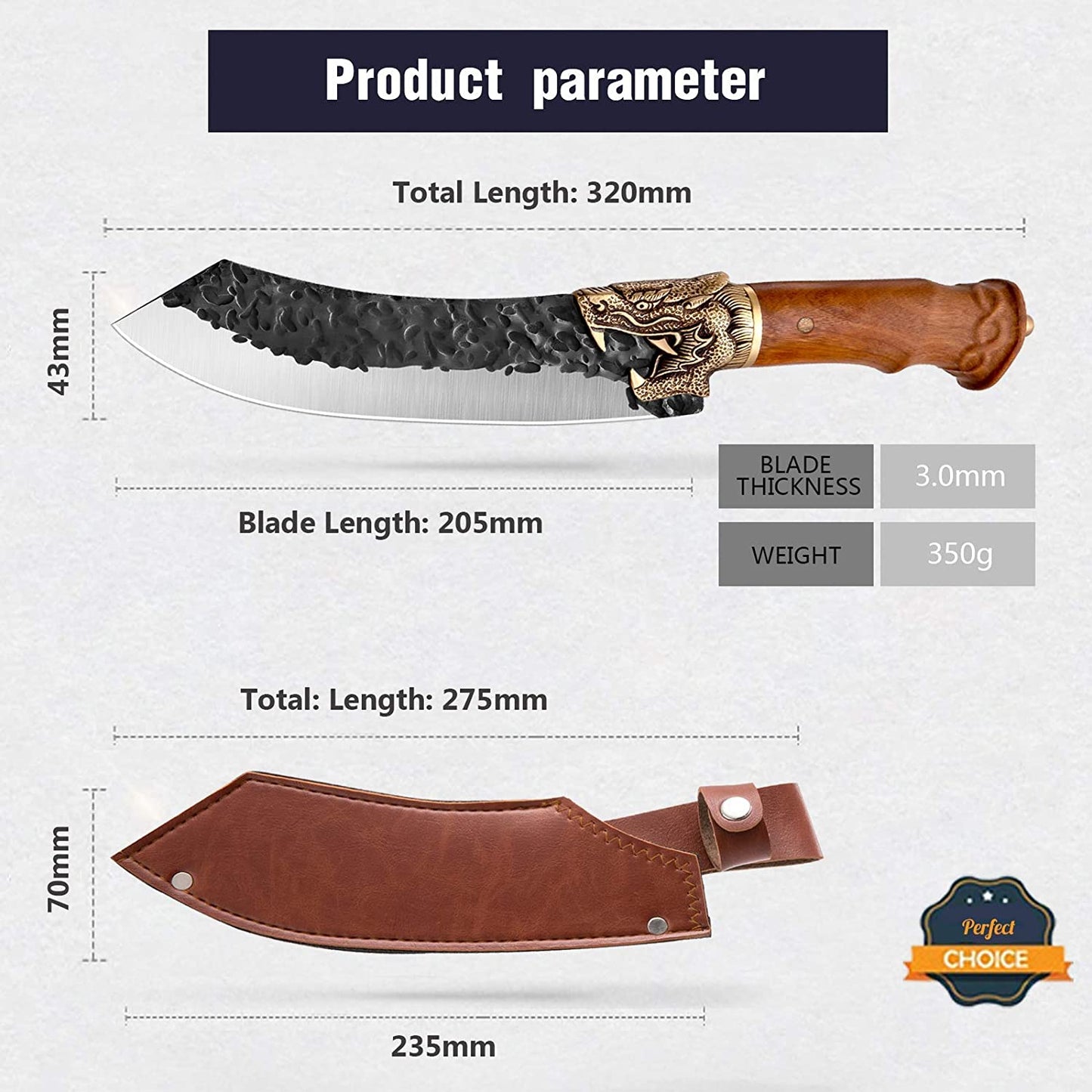 Dragon Series Butcher Knife