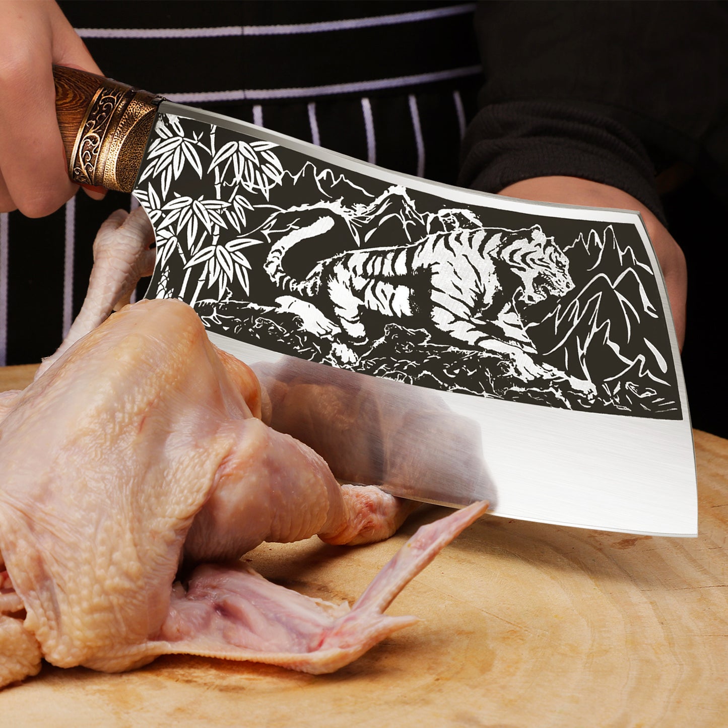 9" Tiger Butcher Cleaver Knife