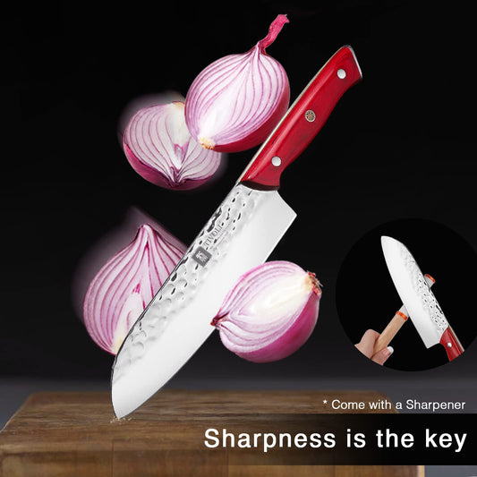 TIVOLI 7“ Kitchen Knife VG10 High Carbon Japanese Santoku Chef