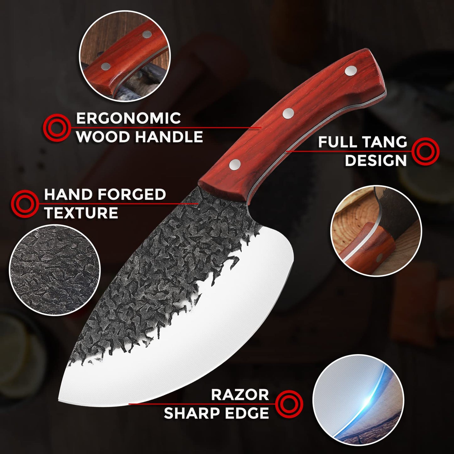 TIVOLI Full Tang Fish Fillet Knife