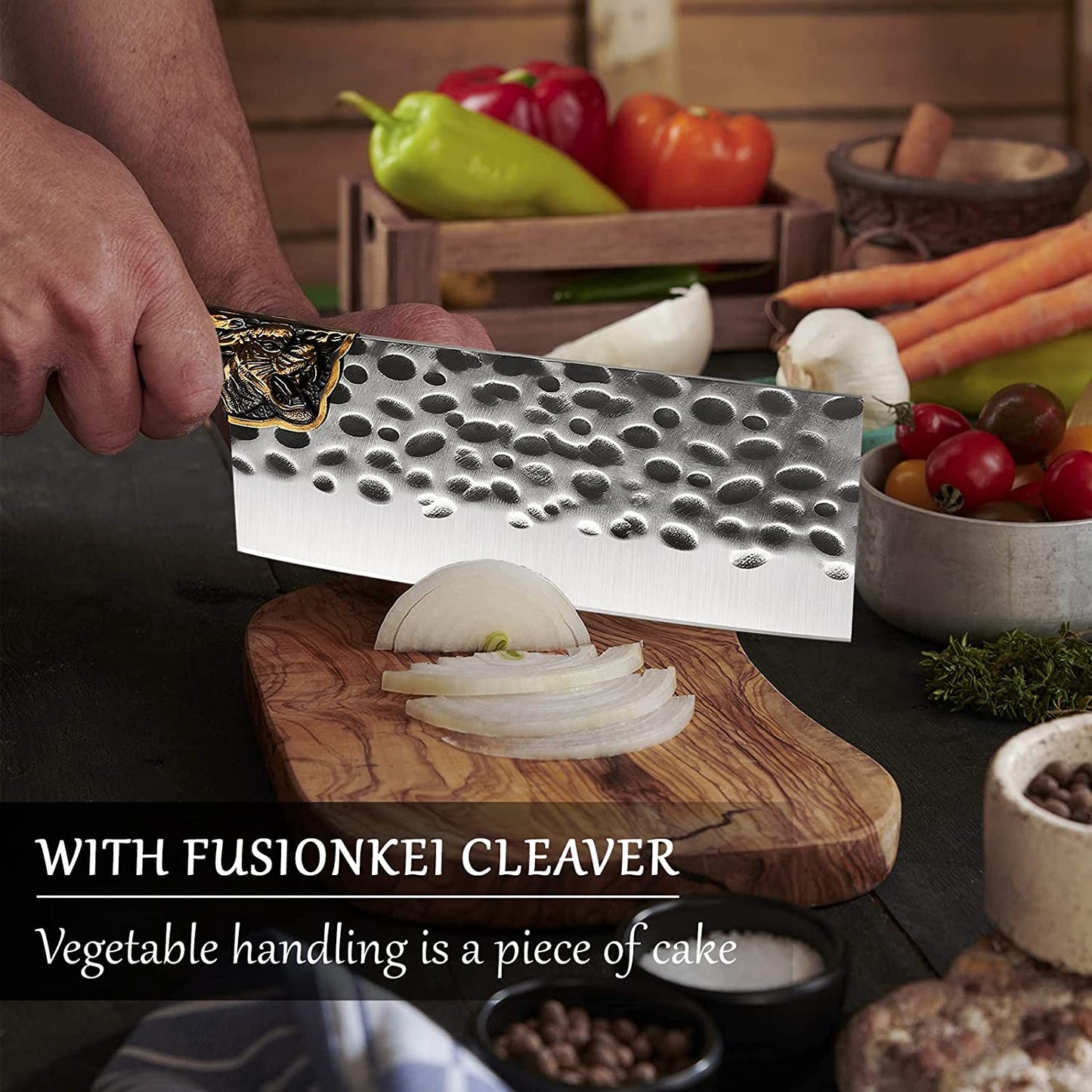 Professional Meat Vegetable Cleaver Hand Forged Butcher knife