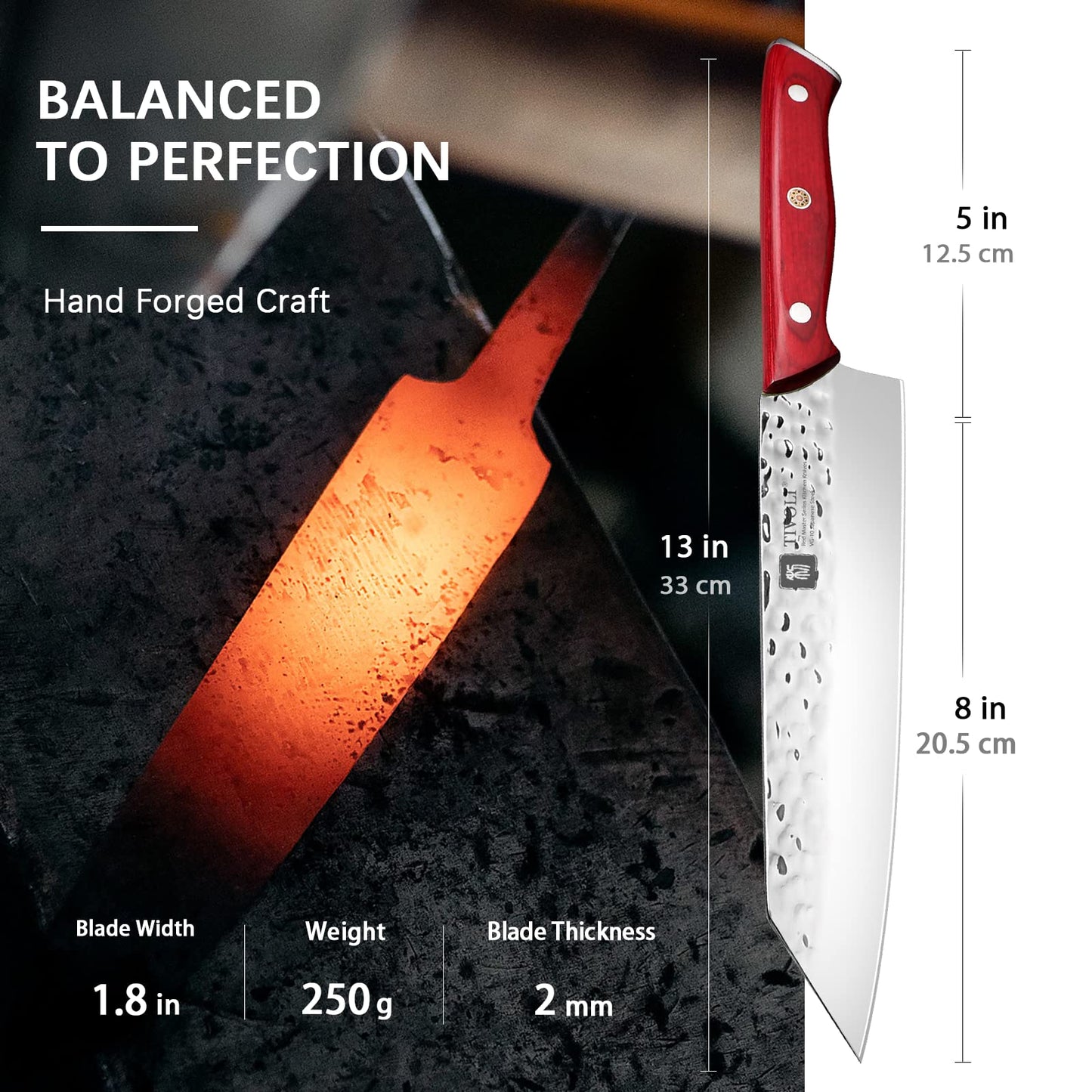 TIVOLI 8“ Kiritsuke Knife Chef Cooking Knife
