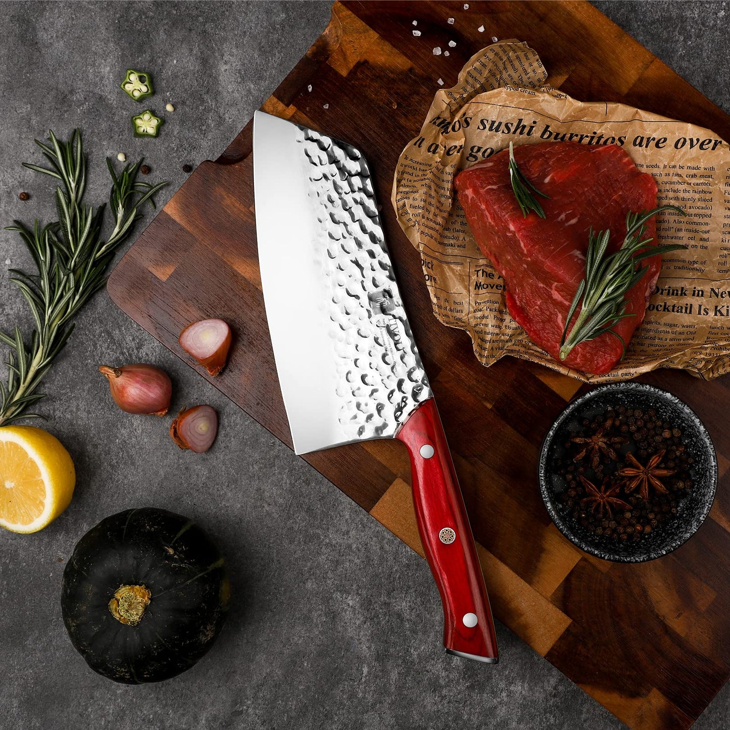 TIVOLI 7” VG10 High Carbon Meat Cleaver Knife