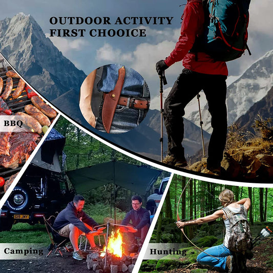 TIVOLI 6 inch Hand Forged Feather Knife - Curved Blade