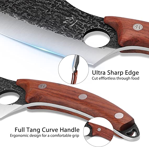 Boning Knife with Leather Sheath