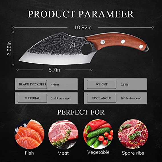 Boning Knife with Leather Sheath