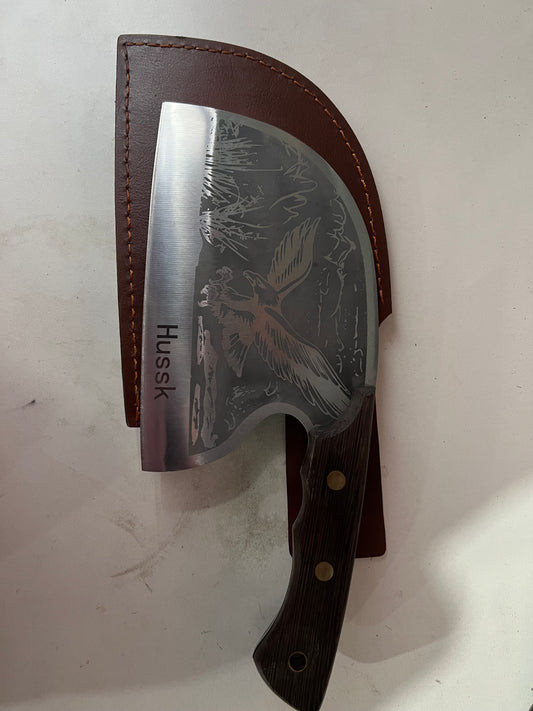 Hussk Hand Forged High Carbon Steel Chef Knives for Kitchen