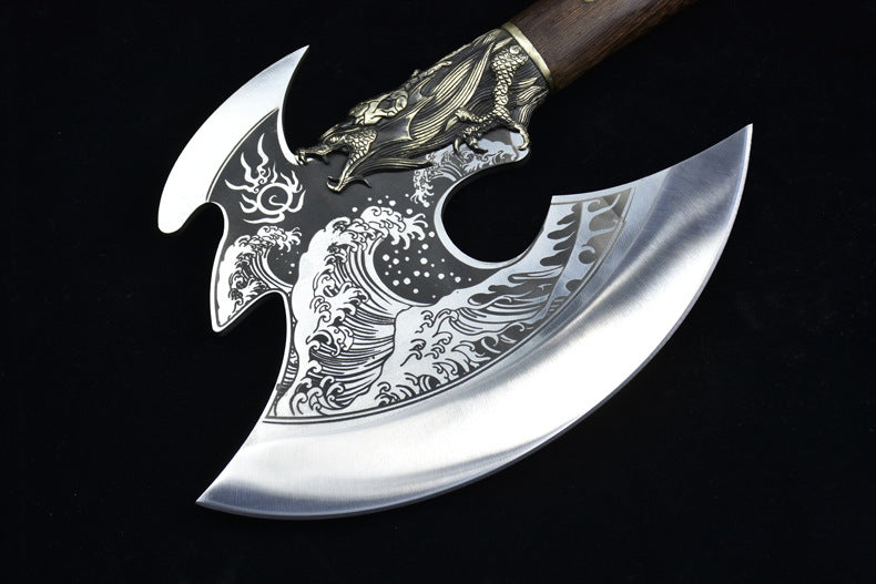 TIVOLI KNIFE Heavy Duty Hatchet Axe with Wooden Handle