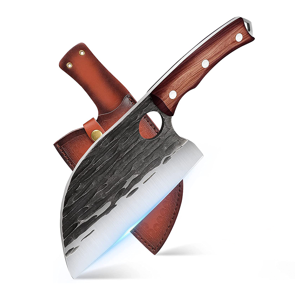 Hand Forged Serbian Knife with Sheath