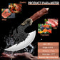 ROCOCO Viking Cleaver Knife Butcher Meat Cutting Boning Knife Hand Forged Chinese Kitchen Axe with Sheath Home Outdoor BBQ Camping Chirstmas Birthday Mother Father Gift Men