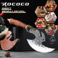 ROCOCO Viking Cleaver Knife Butcher Meat Cutting Boning Knife Hand Forged Chinese Kitchen Axe with Sheath Home Outdoor BBQ Camping Chirstmas Birthday Mother Father Gift Men