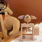 BAI GU UNCLE Wood Rustic Ornaments for Christmas Tree- Natural Wood Nativity Scene Decorations for Xmas, Holiday & Party
