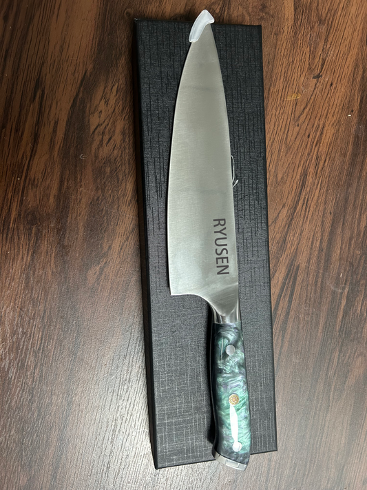 RYUSEN Chef Knife 8 Inch Professional Kitchen Knives l Japanese Chef's Knife Cooking Knife for Home Restaurant