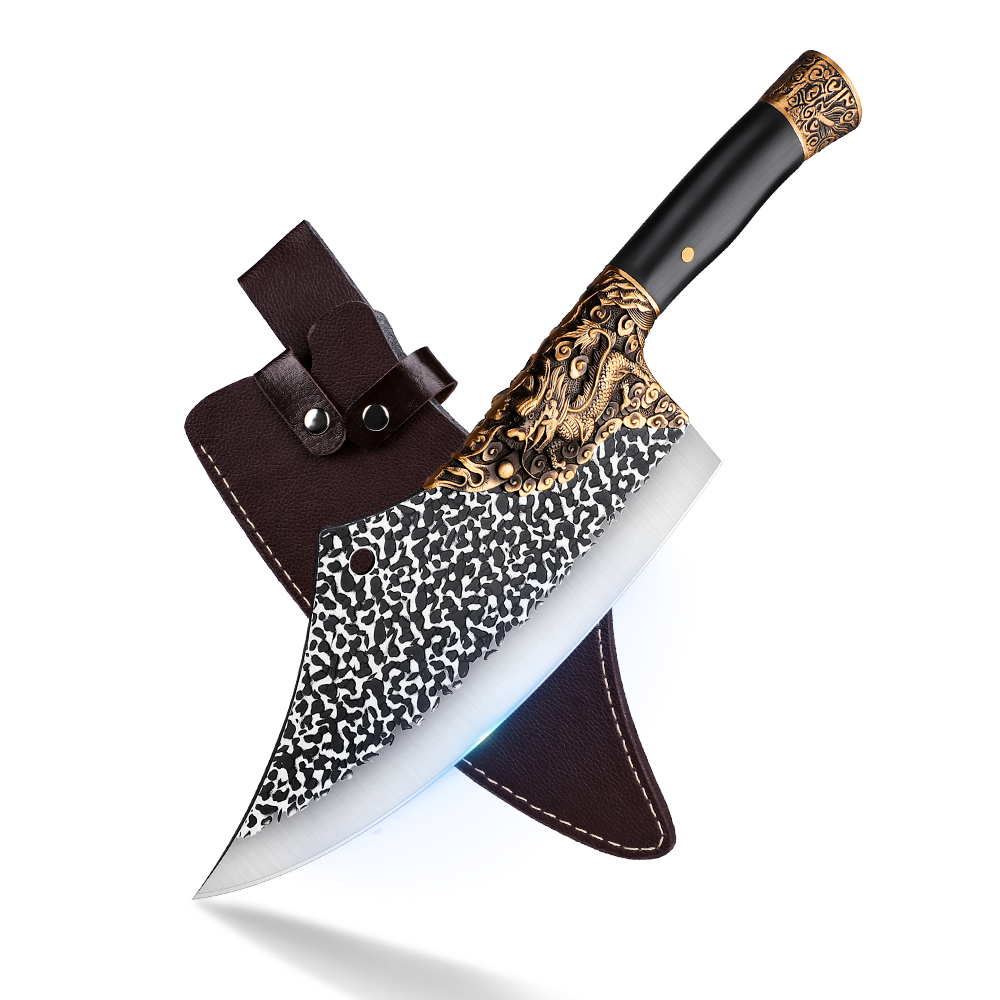Lion Heavy-Duty Butcher Knife Meat Cleaver Hand Forged