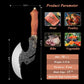 Sharp Meat Cleaver Axe Hand Forged Butcher Boning Knife for Meat Cutting High Carbon Steel