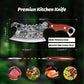 Hand Forged Meat Cleaver Sharp Asian Knife Kitchen Butcher Knife with Leather Sheath