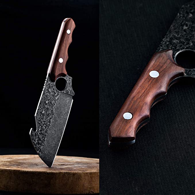 Hand Forged Boning Knife - Bottle Opener Design