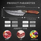 TIVOLI 6 inch Hand Forged Feather Knife - Curved Blade