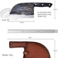 Forging Serbian Chef Knife with Leather Sheath