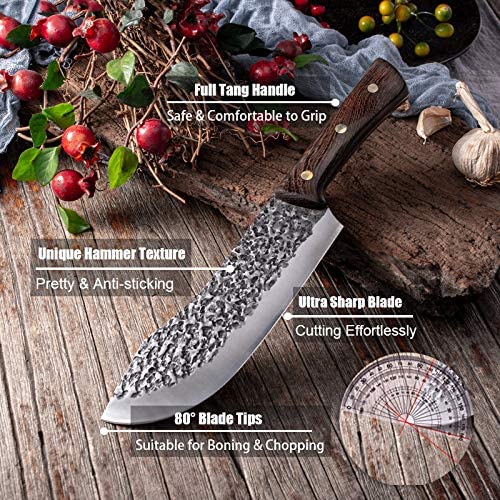 Hand Forged Butcher Knife