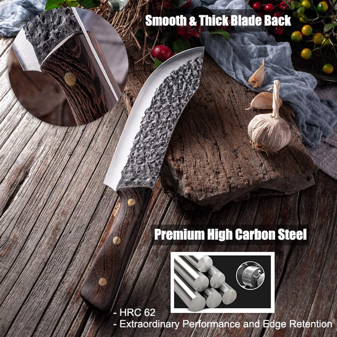 Hand Forged Butcher Knife