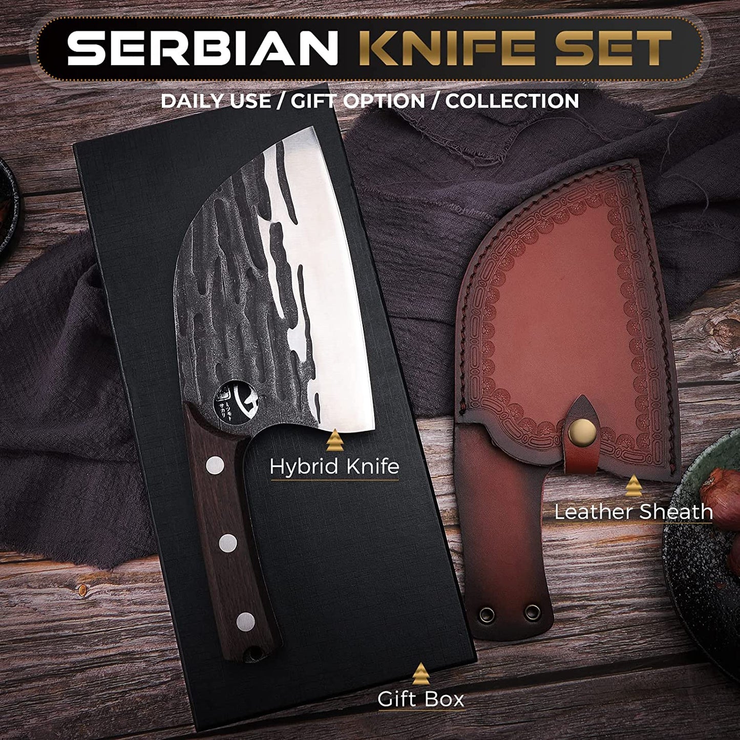 Upgrade Serbian Chef Knife
