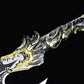 Heavy Duty Skeleton Axe with Carved Evil Dragon Handle