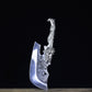 Silver Dragon Kitchen Knife Meat Cleaver with Leather Case