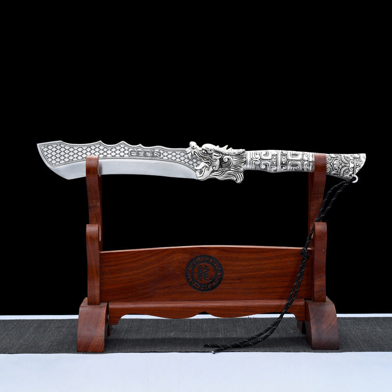 Silver Dragon Hatchet Knife Meat Cleaver