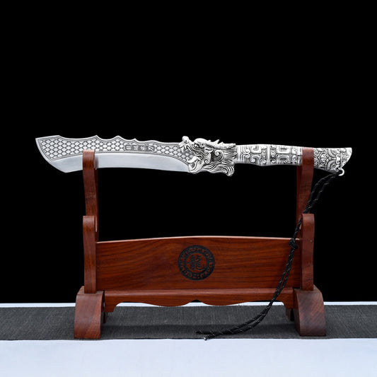 Silver Dragon Hatchet Knife Meat Cleaver