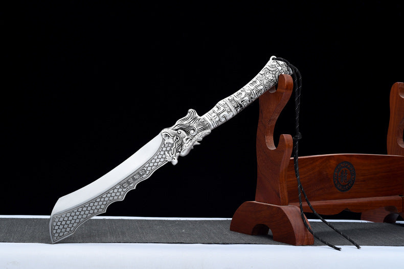 Silver Dragon Hatchet Knife Meat Cleaver