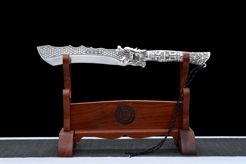 Silver Dragon Hatchet Knife Meat Cleaver
