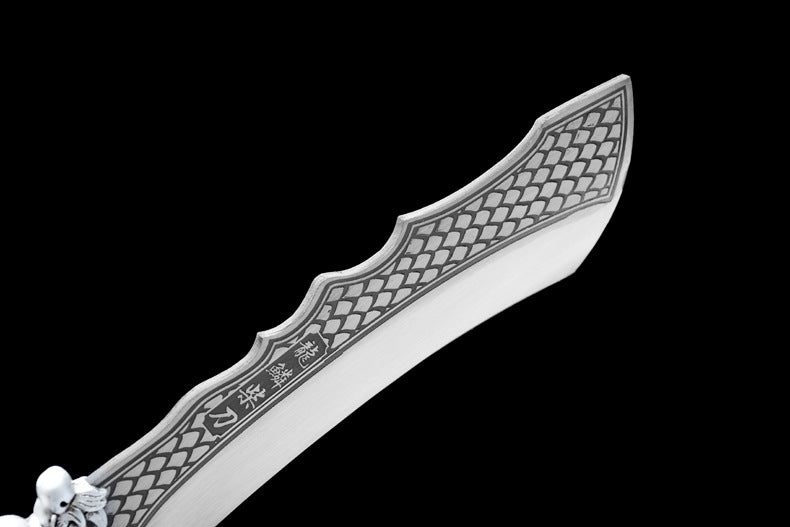 Silver Dragon Hatchet Knife Meat Cleaver