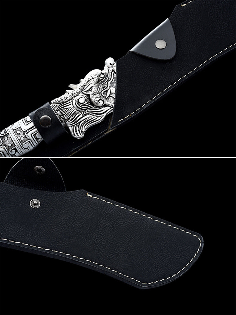 Silver Dragon Hatchet Knife Meat Cleaver